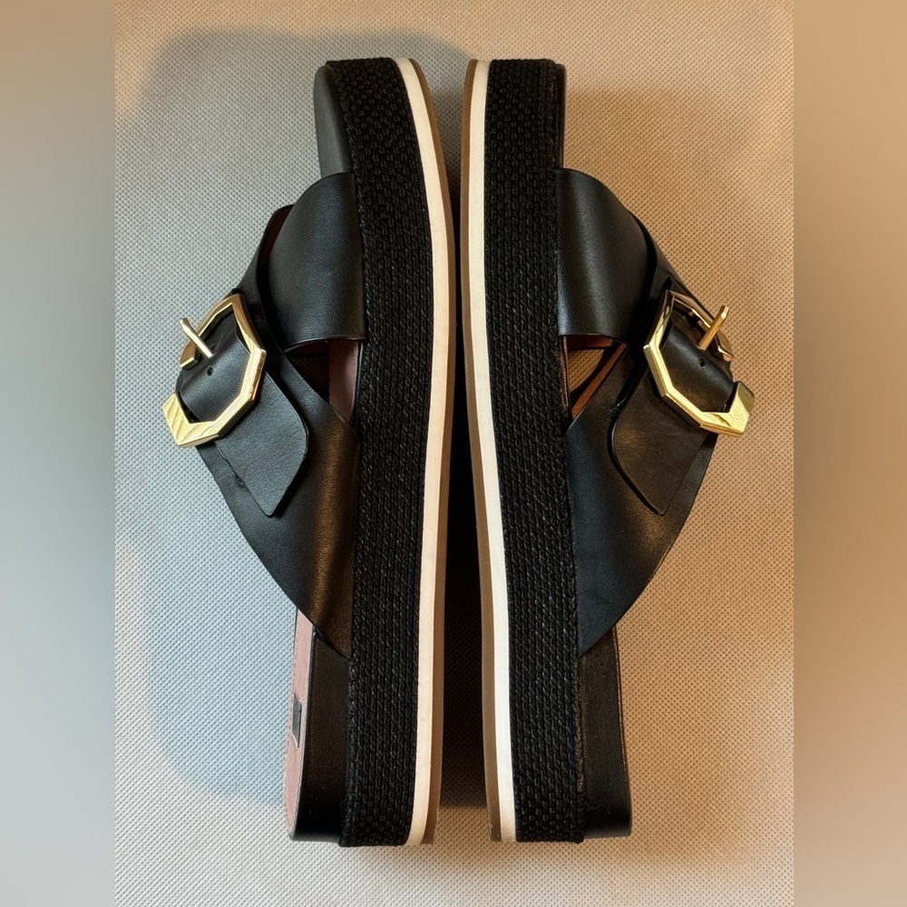 Louise et Cie Cassia platform sandals in black. Size 11 M width. - Picture 4 of 7